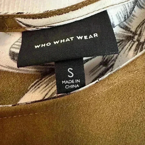 Who What Wear Floral Print Long Sleeve Brown Crew Neck Jumpsuit Size S - Picture 4 of 7